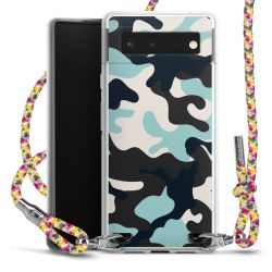 New Carry Case Transparent Stoff colourful/silber