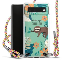 New Carry Case Transparent Stoff colourful/silber