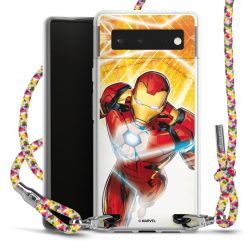 New Carry Case Transparent Stoff colourful/silber