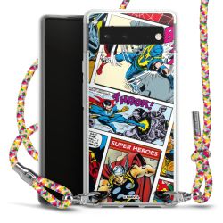 New Carry Case Transparent Stoff colourful/silber