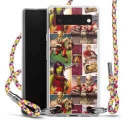 New Carry Case Transparent Stoff colourful/silber