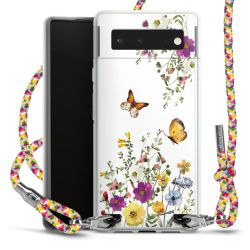 New Carry Case Transparent Stoff colourful/silber