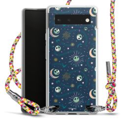 New Carry Case Transparent Stoff colourful/silber