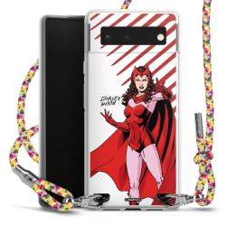 New Carry Case Transparent Stoff colourful/silber