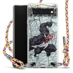 New Carry Case Transparent Stoff colourful/silber