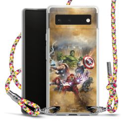 New Carry Case Transparent Stoff colourful/silber