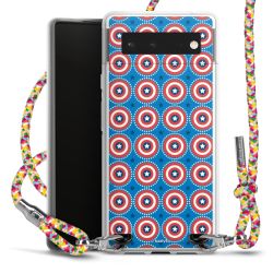 New Carry Case Transparent Stoff colourful/silber