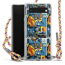 New Carry Case Transparent Stoff colourful/silber