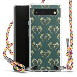 New Carry Case Transparent Stoff colourful/silber