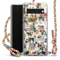 Carry Case Transparent Fabric colourful