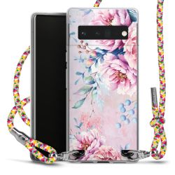 New Carry Case Transparent Stoff colourful/silber