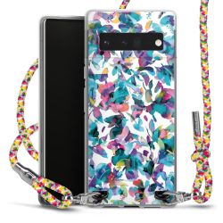 New Carry Case Transparent Stoff colourful/silber