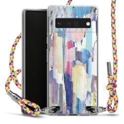 New Carry Case Transparent Stoff colourful/silber