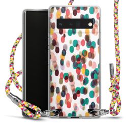 New Carry Case Transparent Stoff colourful/silber