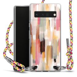 New Carry Case Transparent Stoff colourful/silber