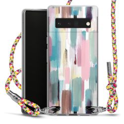 New Carry Case Transparent Stoff colourful/silber