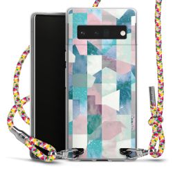 New Carry Case Transparent Stoff colourful/silber