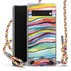 New Carry Case Transparent Stoff colourful/silber