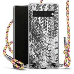 New Carry Case Transparent Stoff colourful/silber