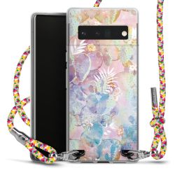 New Carry Case Transparent Stoff colourful/silber