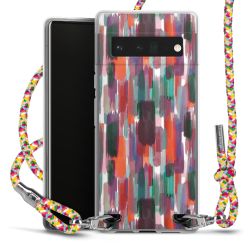 New Carry Case Transparent Stoff colourful/silber