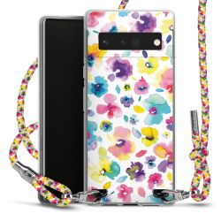 New Carry Case Transparent Stoff colourful/silber