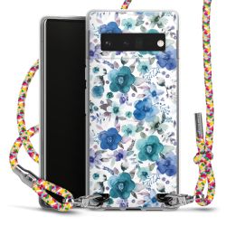 New Carry Case Transparent Stoff colourful/silber