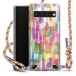 New Carry Case Transparent Stoff colourful/silber