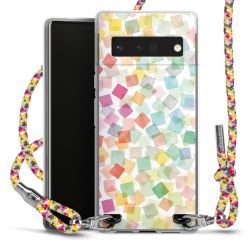 New Carry Case Transparent Stoff colourful/silber