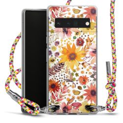 New Carry Case Transparent Stoff colourful/silber