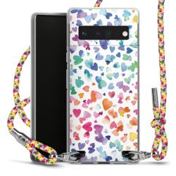 New Carry Case Transparent Stoff colourful/silber