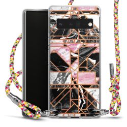 New Carry Case Transparent Stoff colourful/silber