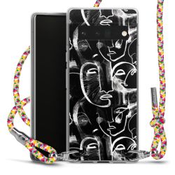 New Carry Case Transparent Stoff colourful/silber