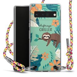 New Carry Case Transparent Stoff colourful/silber