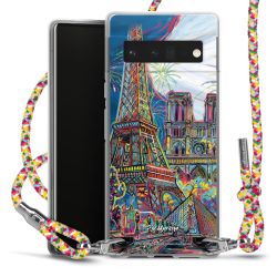 New Carry Case Transparent Stoff colourful/silber