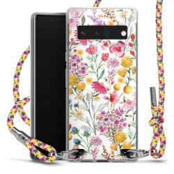 New Carry Case Transparent Stoff colourful/silber