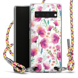 New Carry Case Transparent Stoff colourful/silber