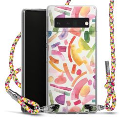 Carry Case Transparent Fabric colourful