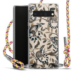 New Carry Case Transparent Stoff colourful/silber