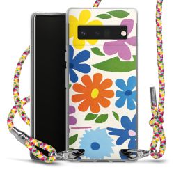 New Carry Case Transparent Stoff colourful/silber