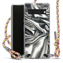 New Carry Case Transparent Stoff colourful/silber