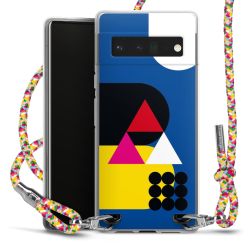 New Carry Case Transparent Stoff colourful/silber