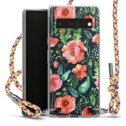 New Carry Case Transparent Stoff colourful/silber