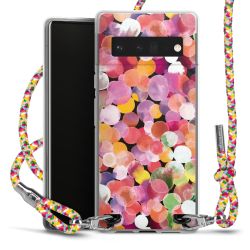 New Carry Case Transparent Stoff colourful/silber