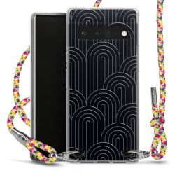 New Carry Case Transparent Stoff colourful/silber