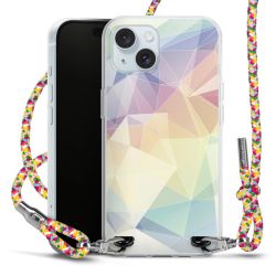 New Carry Case Transparent Stoff colourful/silber