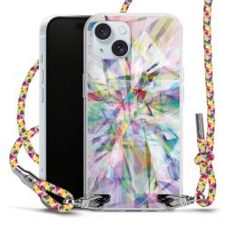 New Carry Case Transparent Stoff colourful/silber