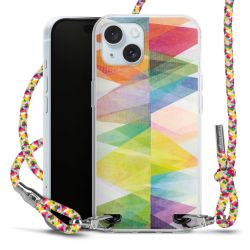 New Carry Case Transparent Stoff colourful/silber