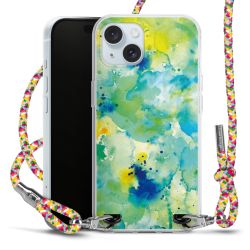 New Carry Case Transparent Stoff colourful/silber