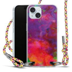 New Carry Case Transparent Stoff colourful/silber